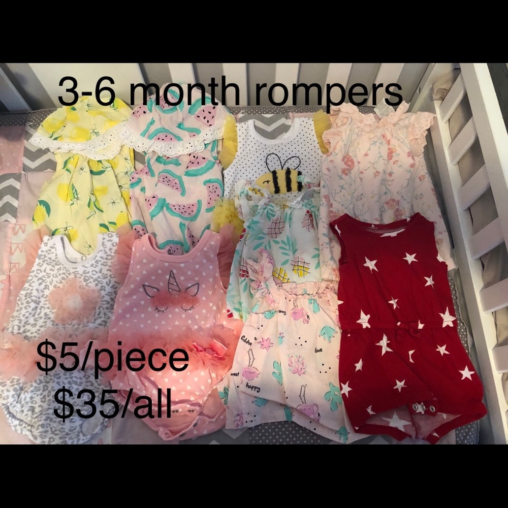 Baby girl rompers